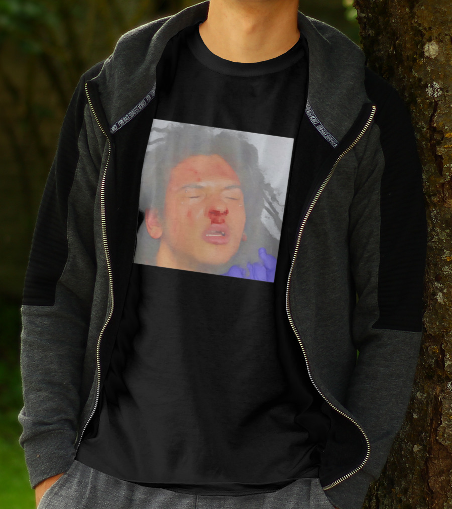 John Doe Unknown Player Generic Team Bloody Face T-Shirt