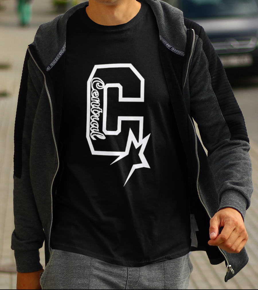 Centrual Word Letter C With Star T-Shirt