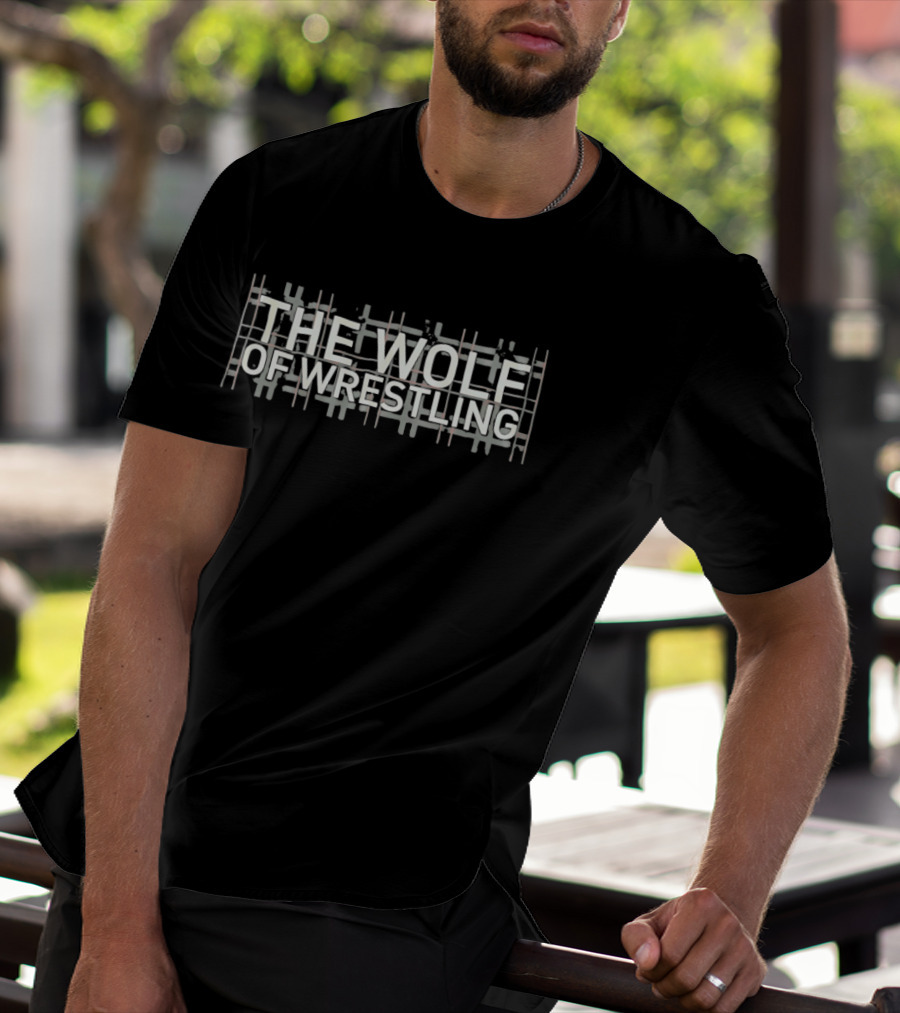 The Wolf Of Wrestling Grid T-Shirt