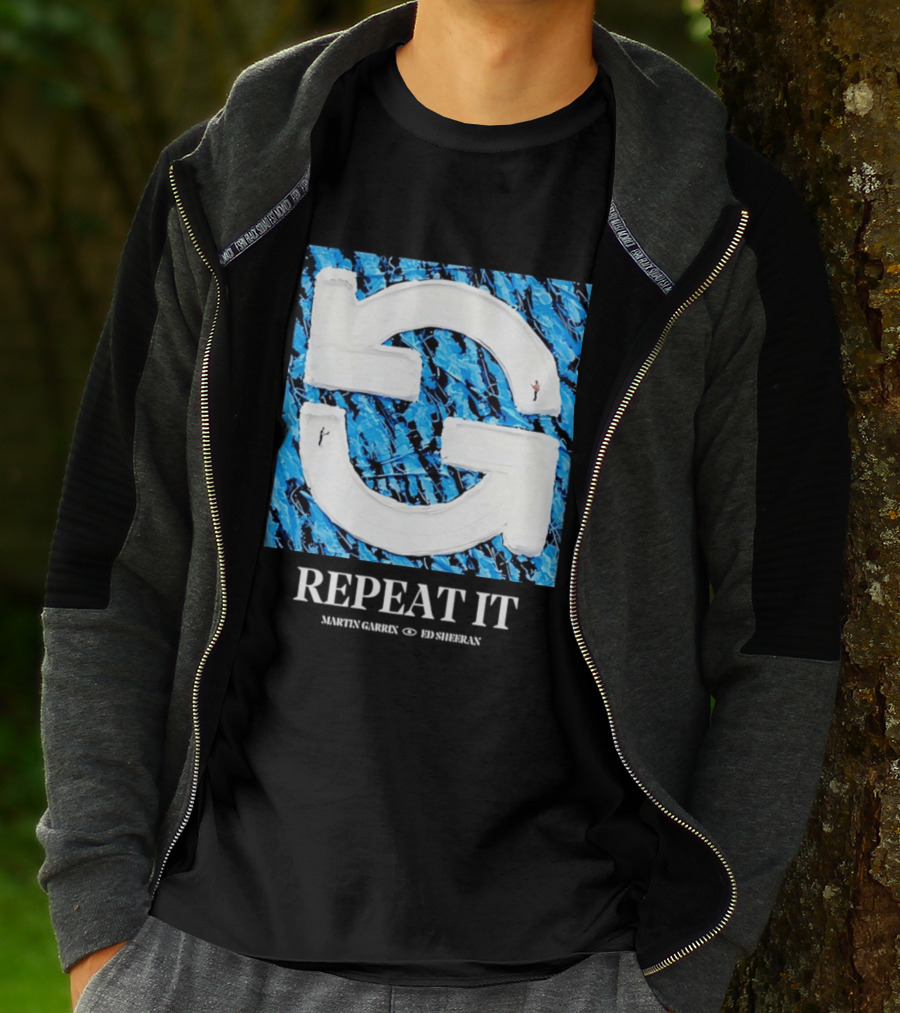 Martin Garrix Ed Sheeran Repeat It Blue Creative Collaboration T-Shirt