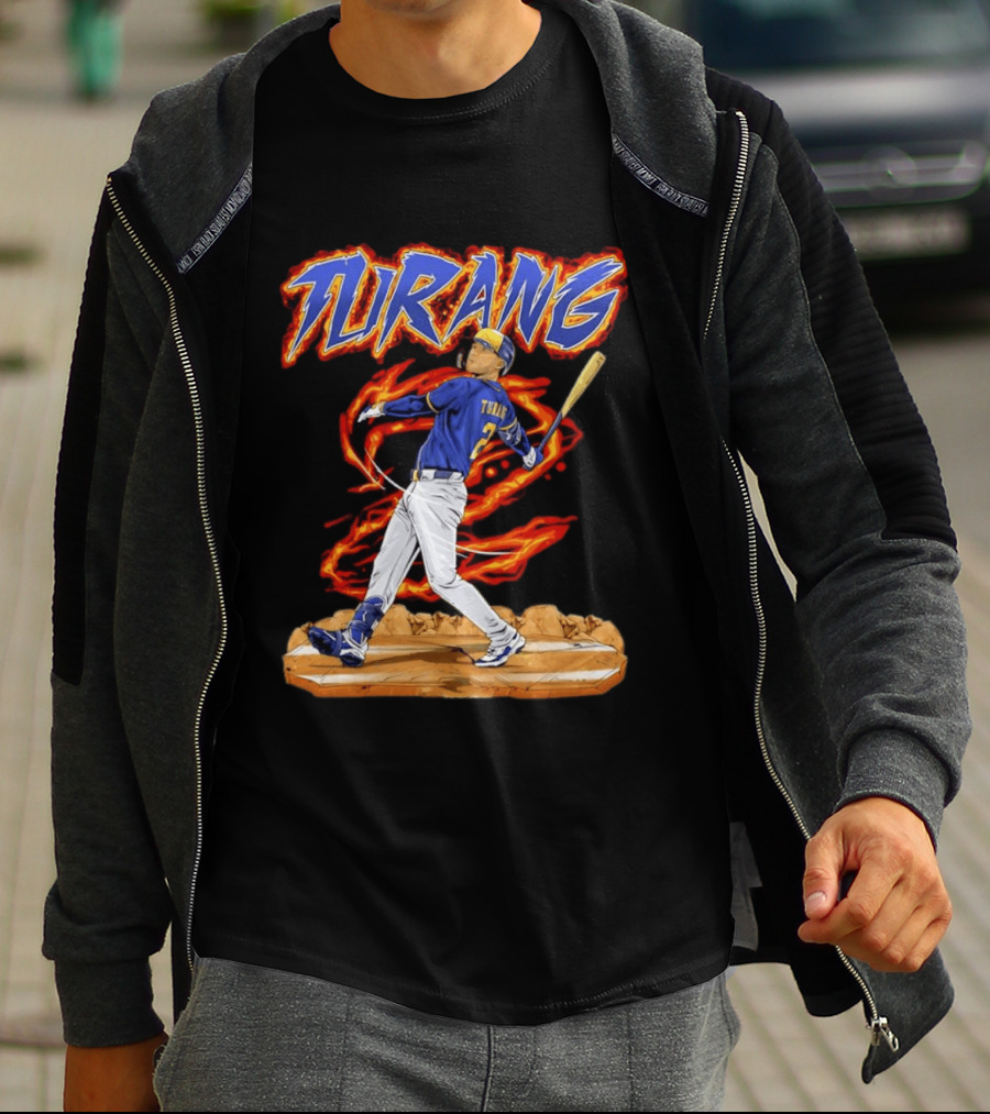 Milwaukee Brewers Brice Turang Number 2 Planet Brewers T-Shirt