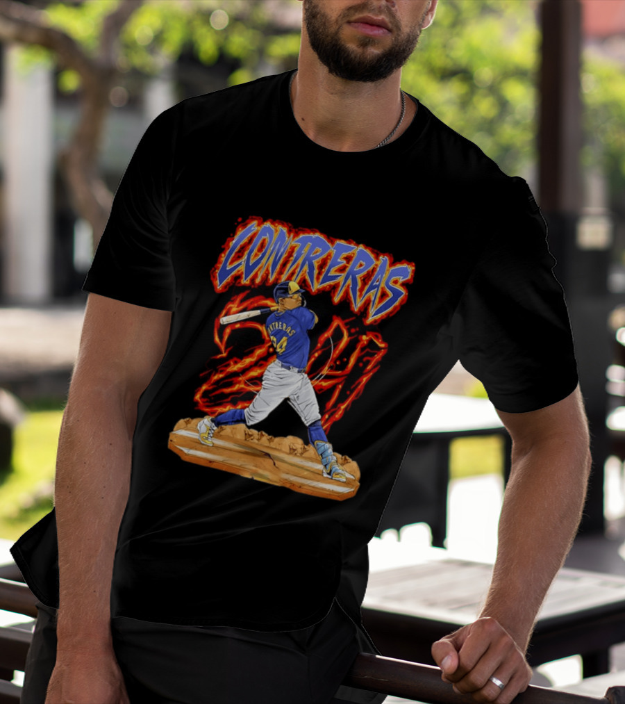 CONTRERAS Milwaukee Brewers Baseball 24 T-Shirt