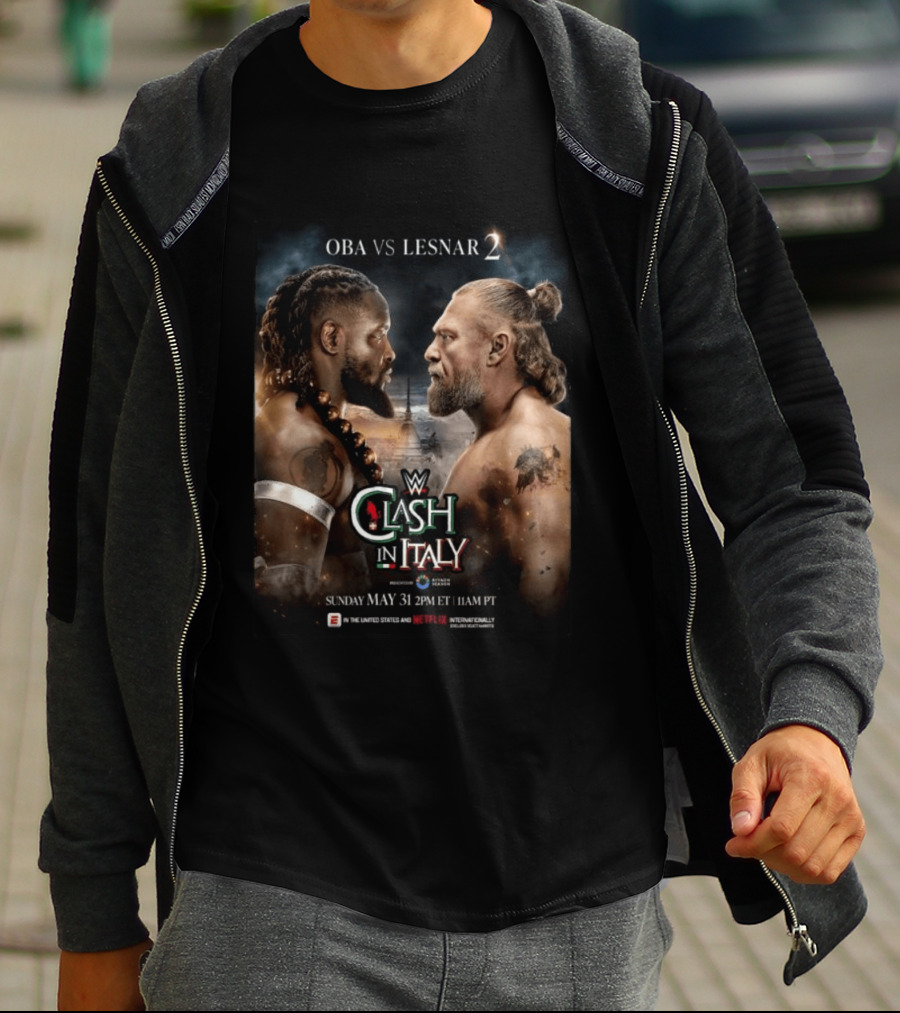 WWE Clash In Italy 2026 OBA Vs Lesnar 2 Sunday May 31 2PM ET 11AM PT T-Shirt