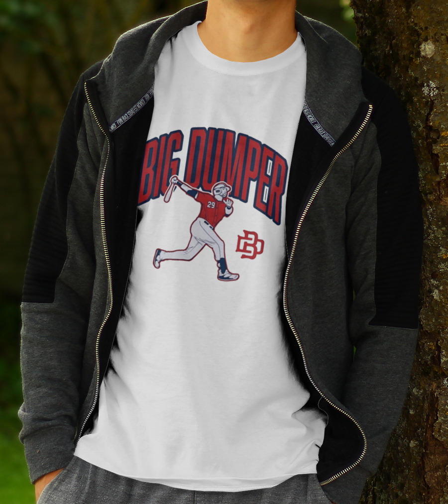 Big Dumper Baseball Player 29 Hitter Action Pose T-Shirt