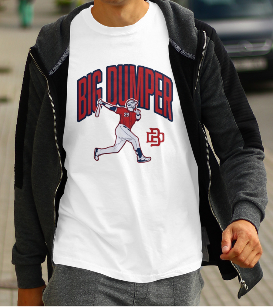 Big Dumper Baseball Player 29 Hitter Action Pose T-Shirt