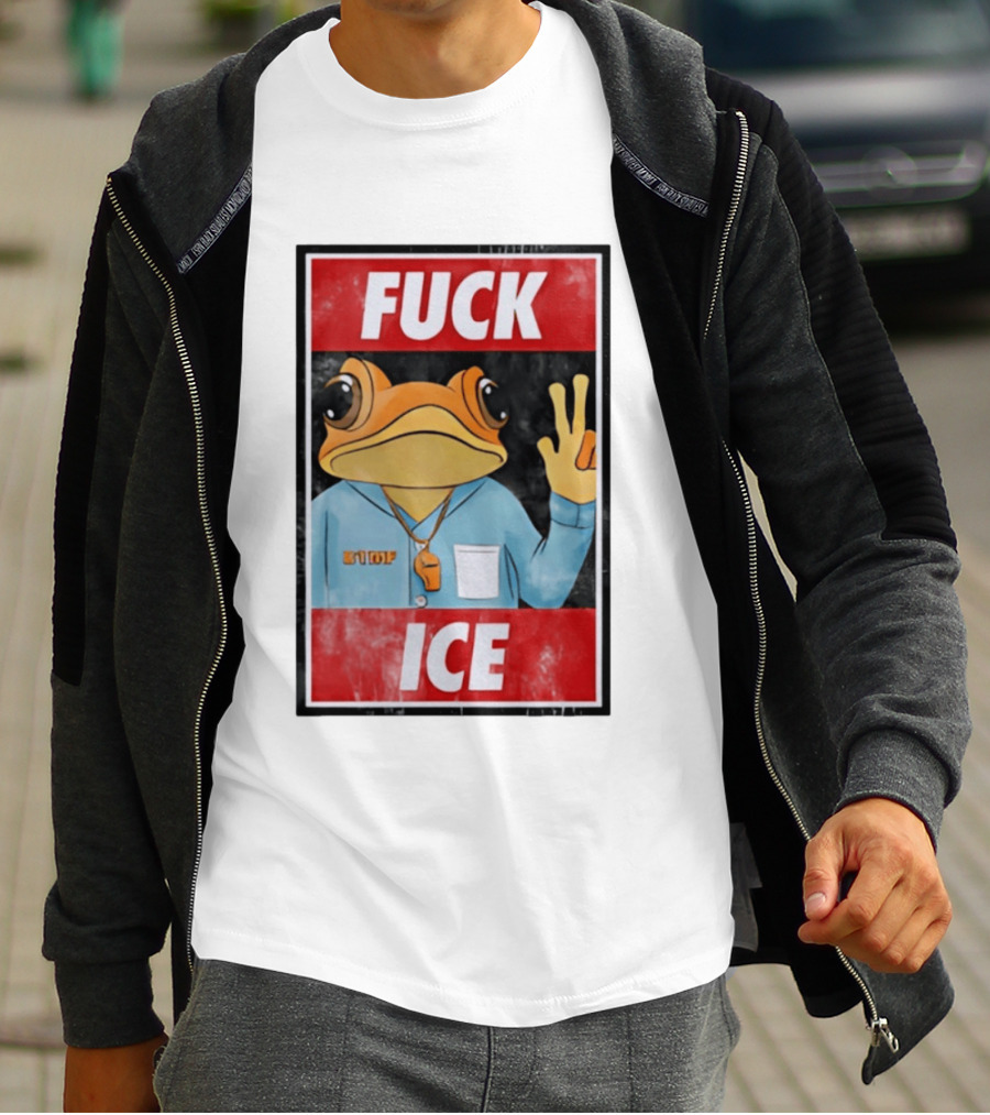 Fuck ICE DTMF Frog Whistle New York Knicks Player Basketball Sports T-Shirt