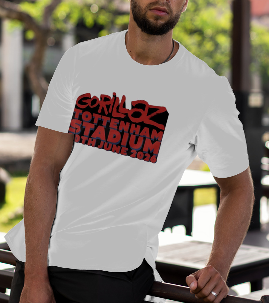 Gorillaz Tottenham Stadium 20th June 2026 Concert Music Event Tour T-Shirt