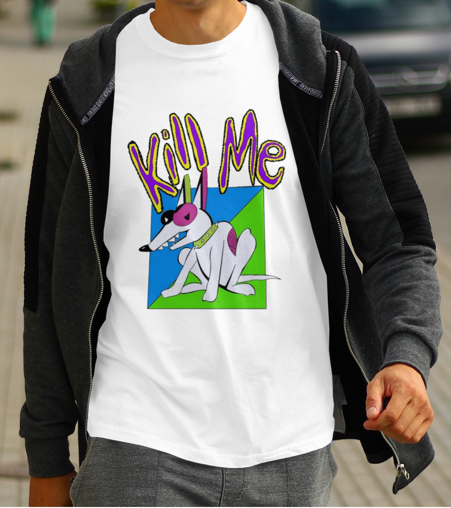 Kill Me Spuds MacKenzie Dog 1980s Pop Culture T-Shirt