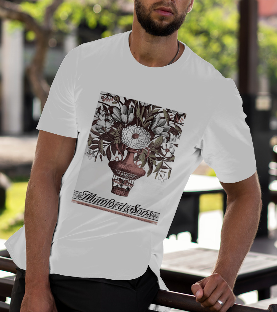 Mumford And Sons Folsom Field Boulder Colorado June 6 2026 Event With Sierra Ferrell And Dylan Connell T-Shirt