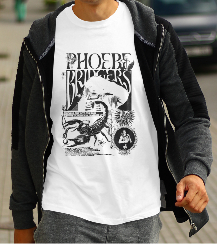Phoebe Bridgers Ultraviolet Sun Driving Let The Cover T-Shirt