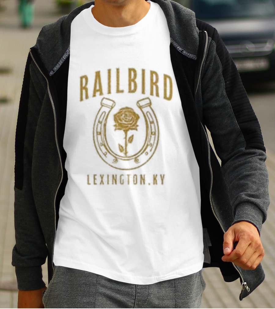 Railbird 2026 Lexington KY Music Festival June 6 7 Banjo Horseshoe T-Shirt