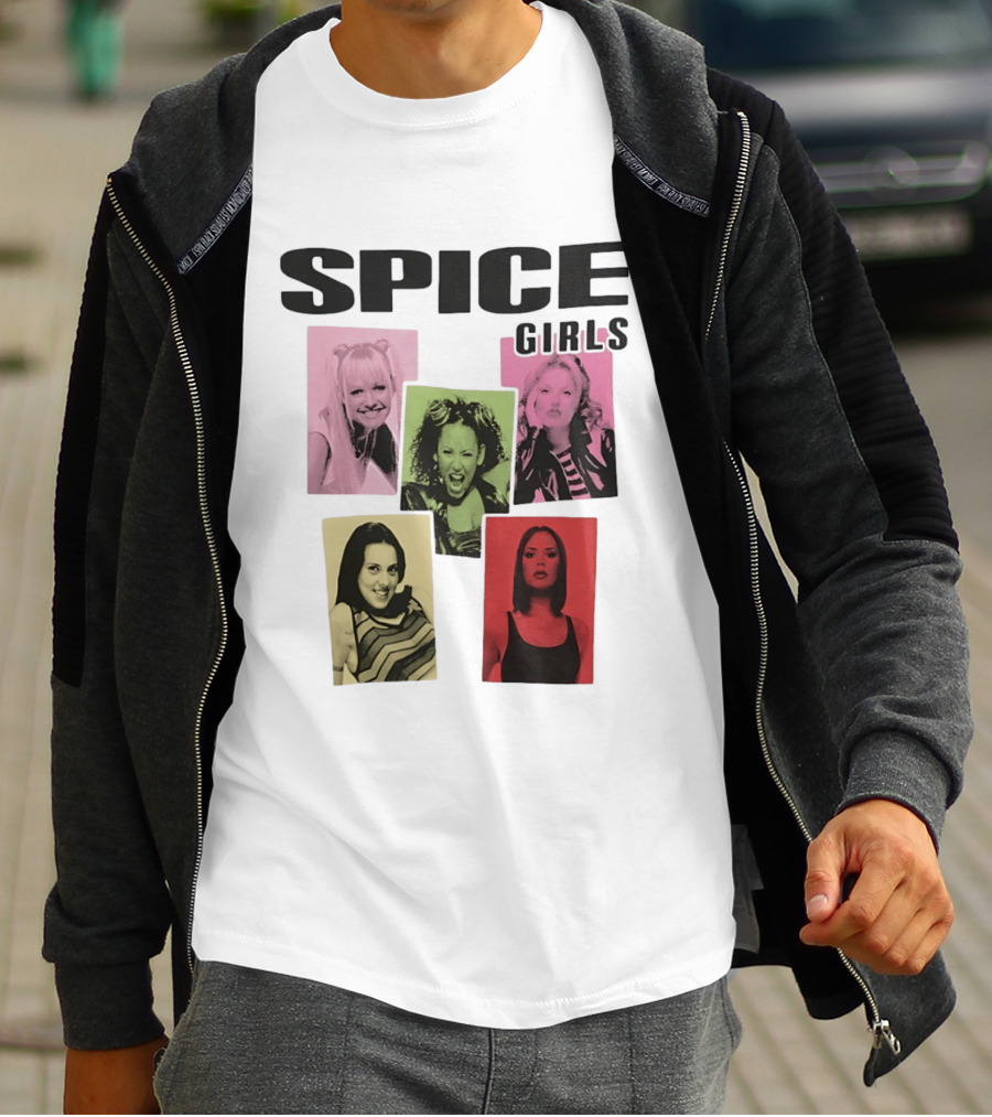 Spice Girls Emma Mel B Geri Mel C Victoria T-Shirt