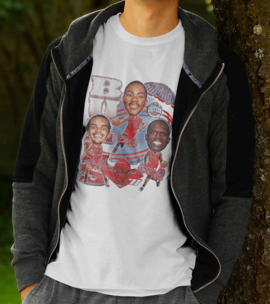 Chicago Bulls Noah Rose Deng NBA Eastern Conference Basketball Stars 11 T-Shirt