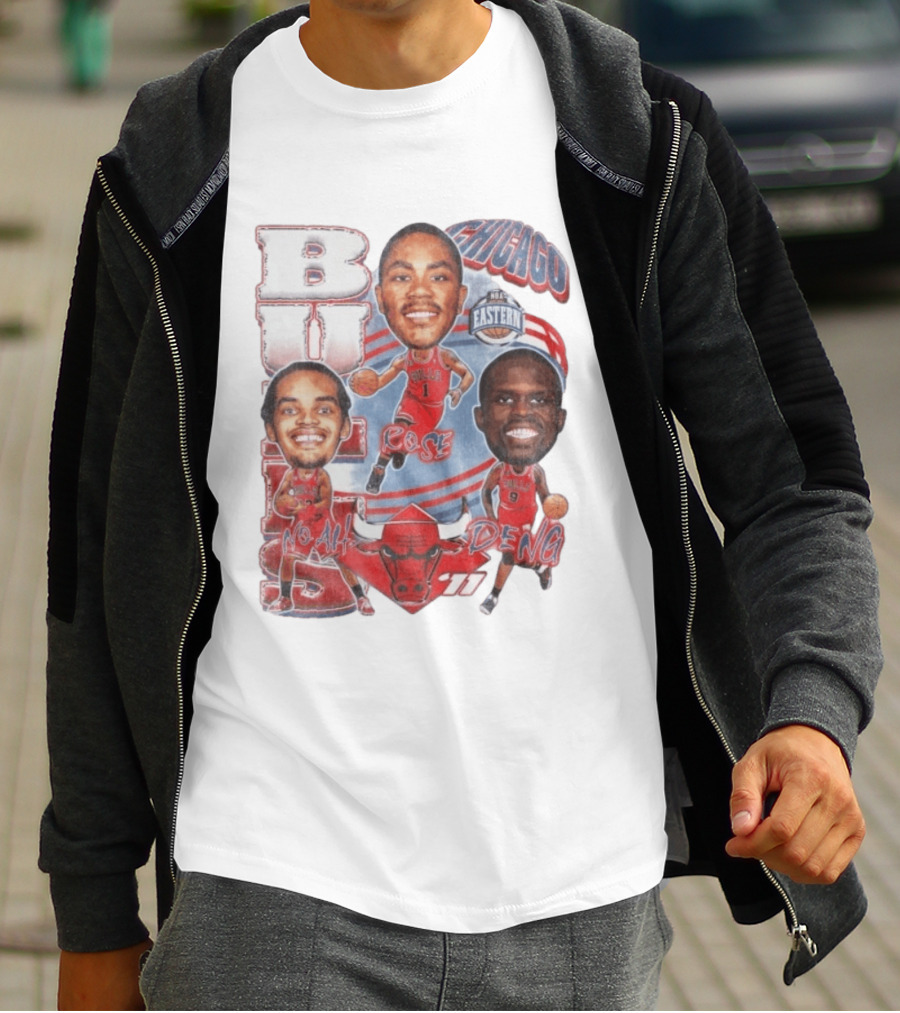 Chicago Bulls Noah Rose Deng NBA Eastern Conference Basketball Stars 11 T-Shirt