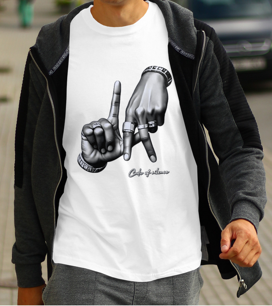 Code Of Silence LA Hand Gesture T-Shirt