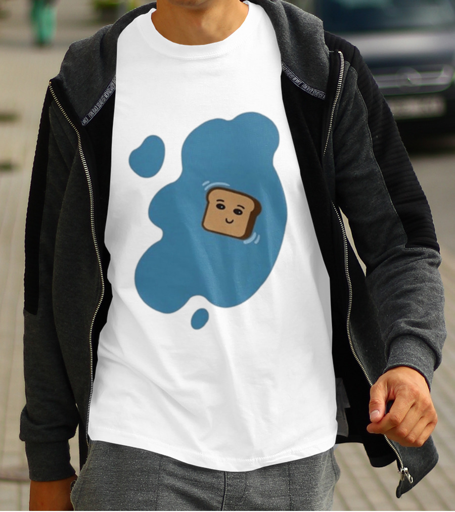 New Soggy Toast Another Spill Happy Bread In Puddle T-Shirt