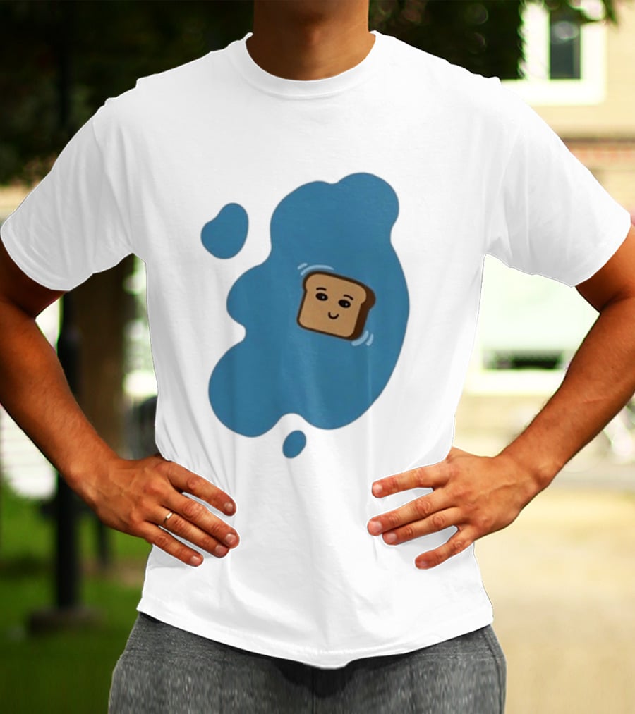 New Soggy Toast Another Spill Happy Bread In Puddle T-Shirt