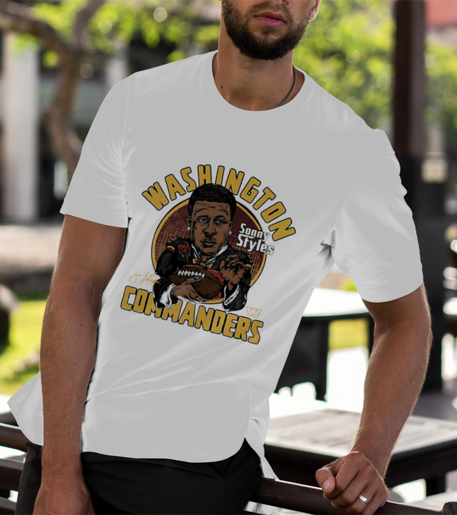 Washington Commanders Sonny Styles Classic Caricature T-Shirt