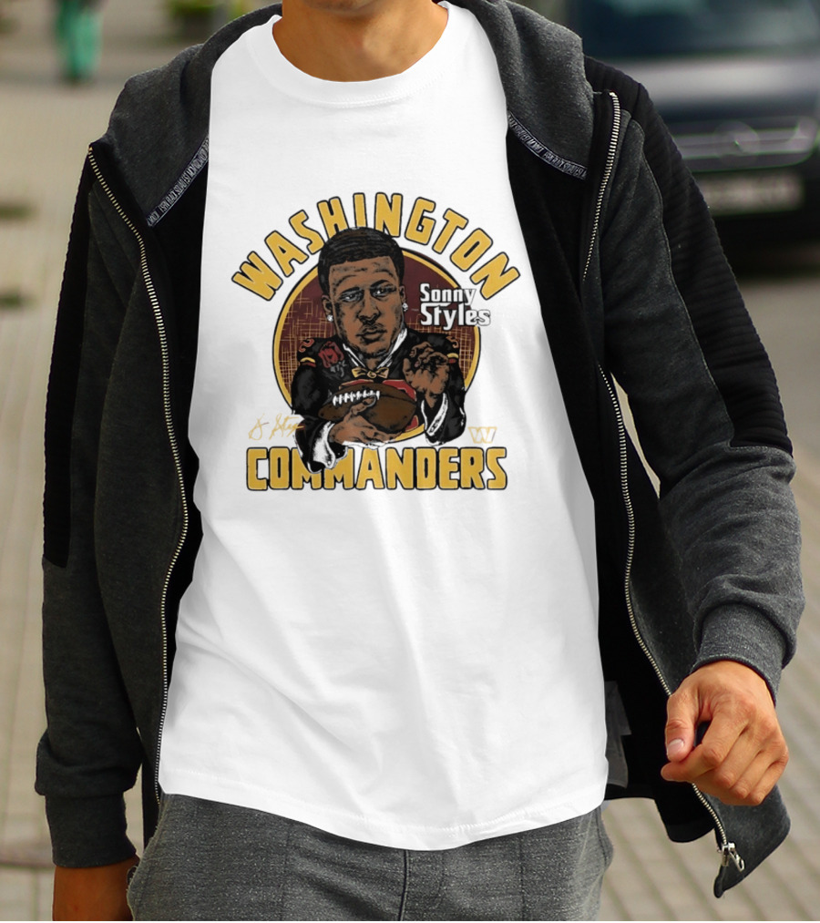 Washington Commanders Sonny Styles Classic Caricature T-Shirt