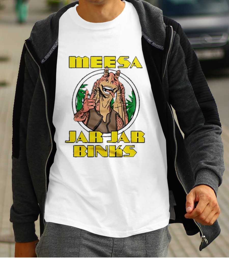 Meesa Jar Jar Binks Star Wars Fun Character Image T-Shirt