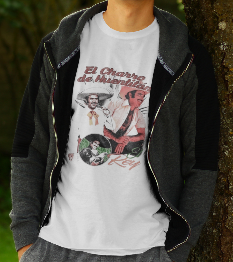 Vicente Fernandez El Charro De Huentitan El Rey Iconic Ranchera Style Mexican Music Legend T-Shirt