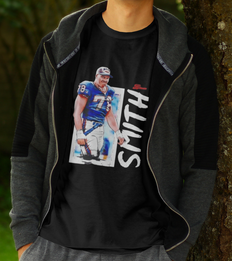 Buffalo Bills Bruce Smith 78 Sack Man NFL Legends T-Shirt