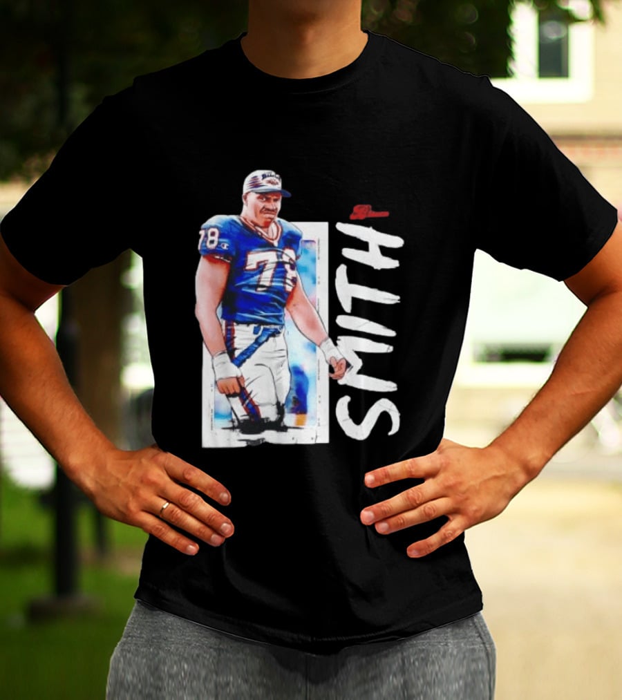 Buffalo Bills Bruce Smith 78 Sack Man NFL Legends T-Shirt