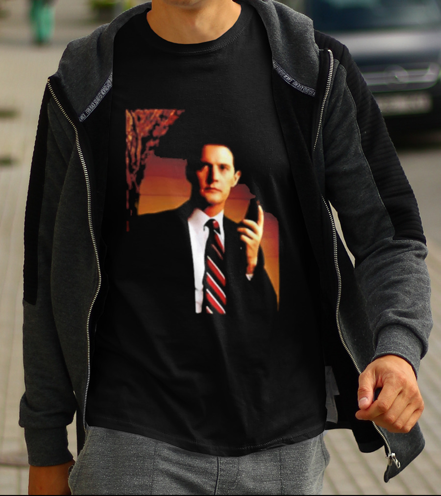 Dale Cooper Twin Peaks Iconic Red Room Aesthetic T-Shirt