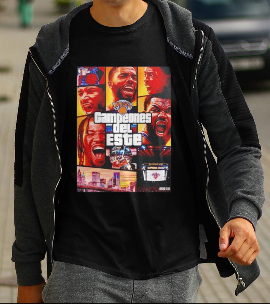 New York Knicks Campeones Del Este NBA Playoff Celebration T-Shirt