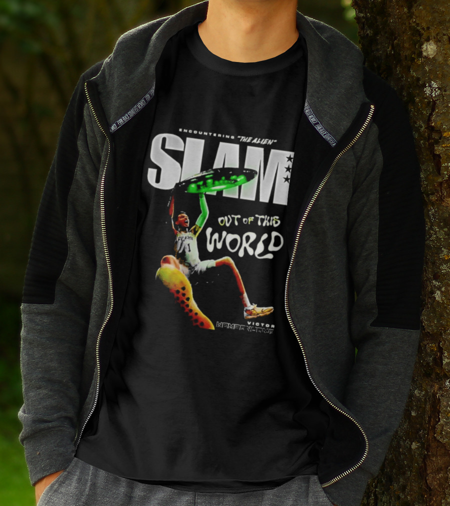 Encountering The Alien Slam Out Of This World Victor Wembanyama T-Shirt