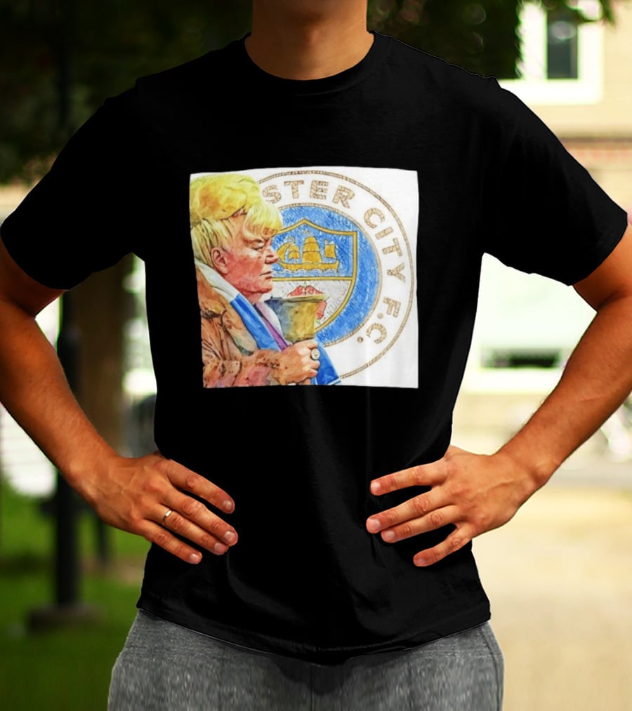 Helen The Bell Manchester City FC Icon With Fan And Club T-Shirt