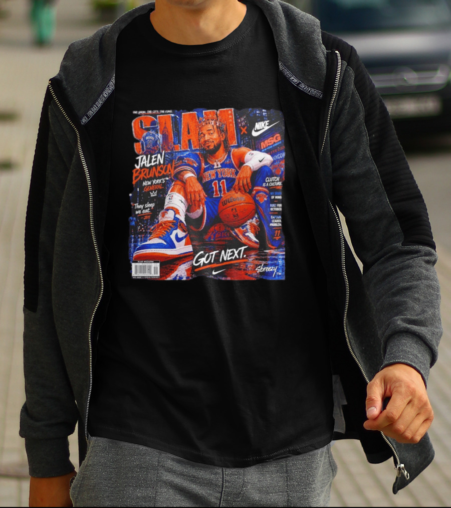 SLAM Jalen Brunson New York Knicks Nike X MSG Got Next T-Shirt