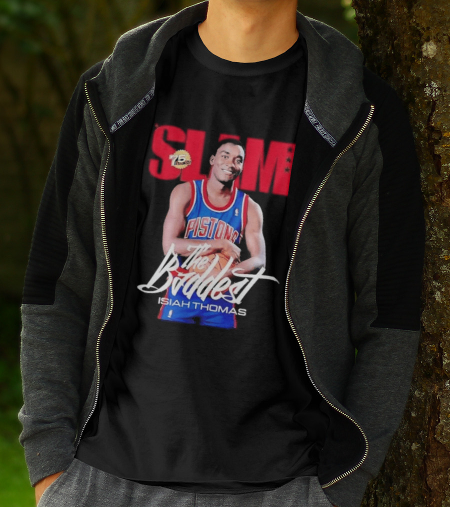Slam Isiah Thomas The Baddest Pistons T-Shirt