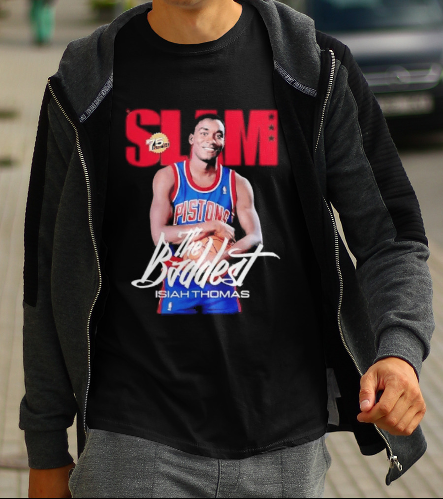 Slam Isiah Thomas The Baddest Pistons T-Shirt