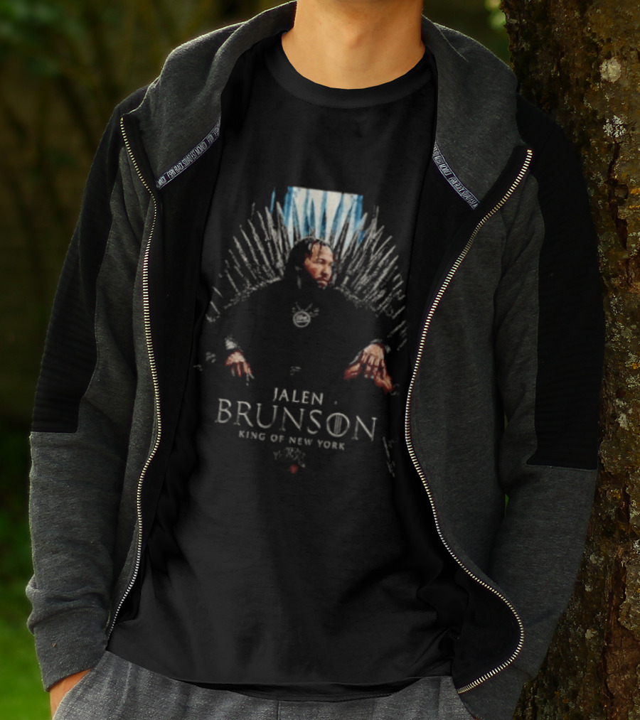 Jalen Brunson Game Of Thrones King Of New York Knicks Throne Concept T-Shirt