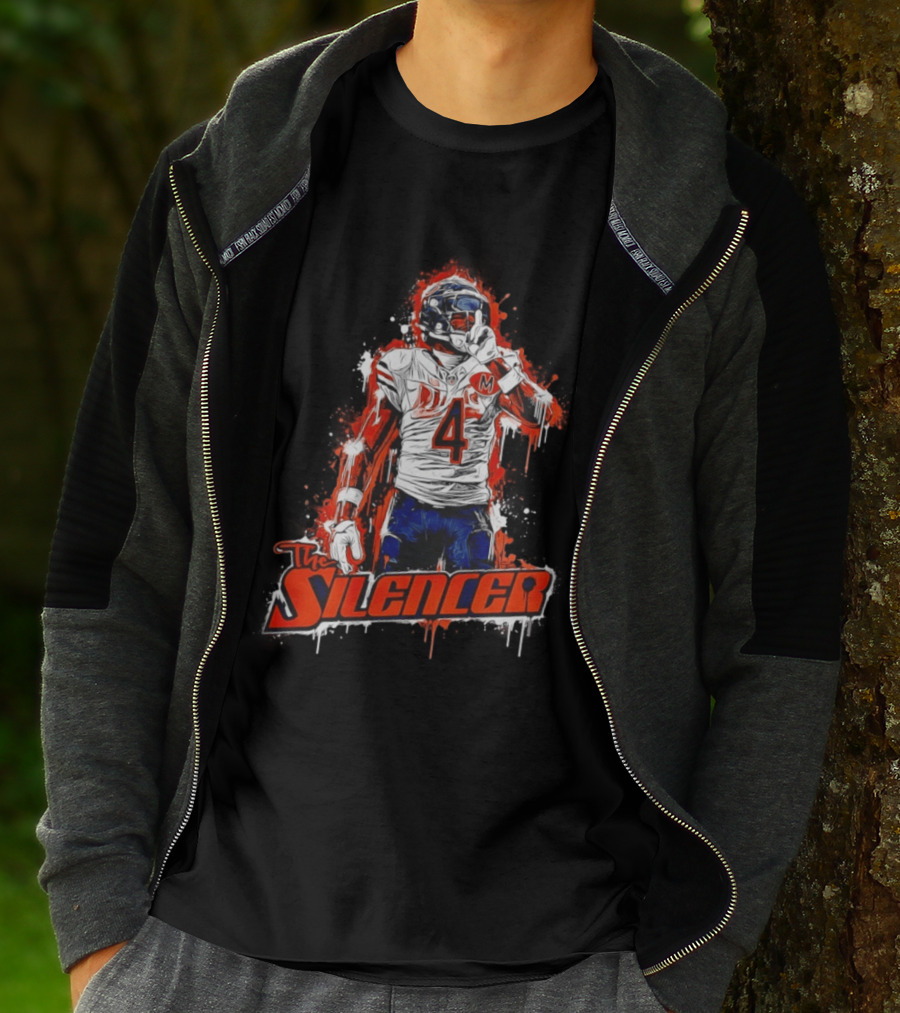 The Silencer D'Andre Swift Chicago Bears Football 2026 Official Merchandise T-Shirt