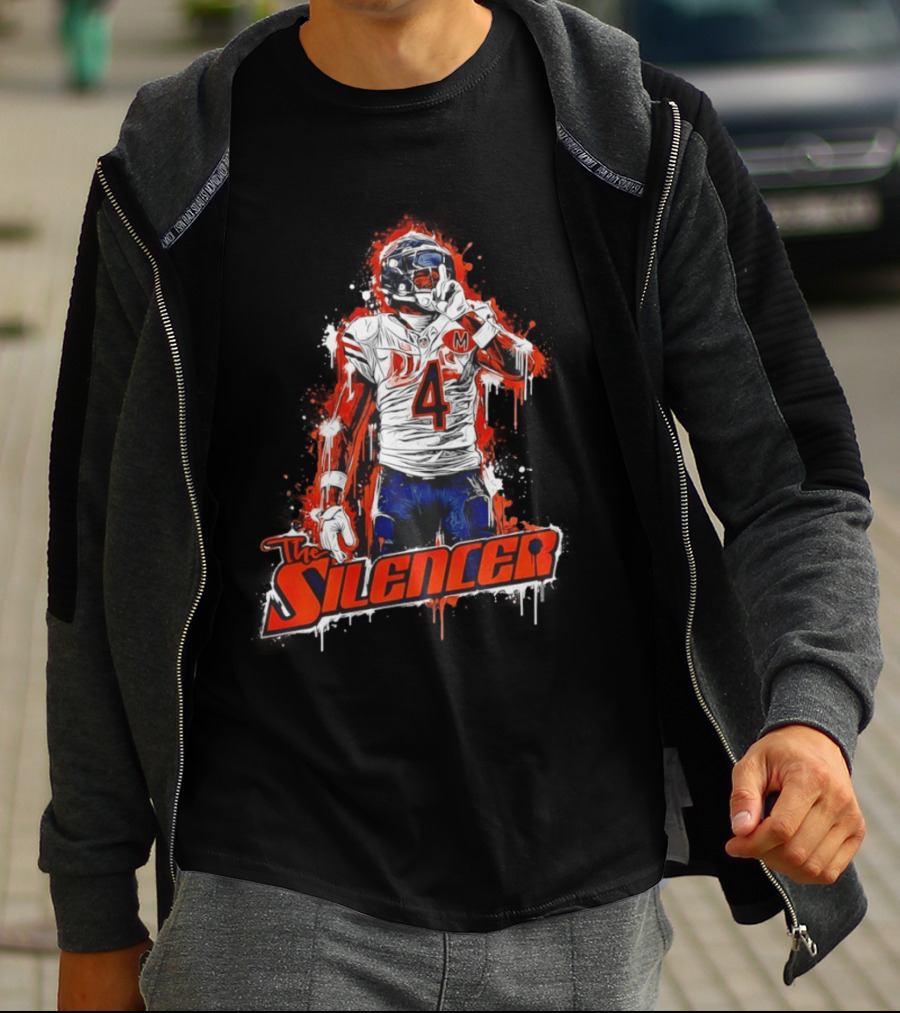 The Silencer D'Andre Swift Chicago Bears Football 2026 Official Merchandise T-Shirt