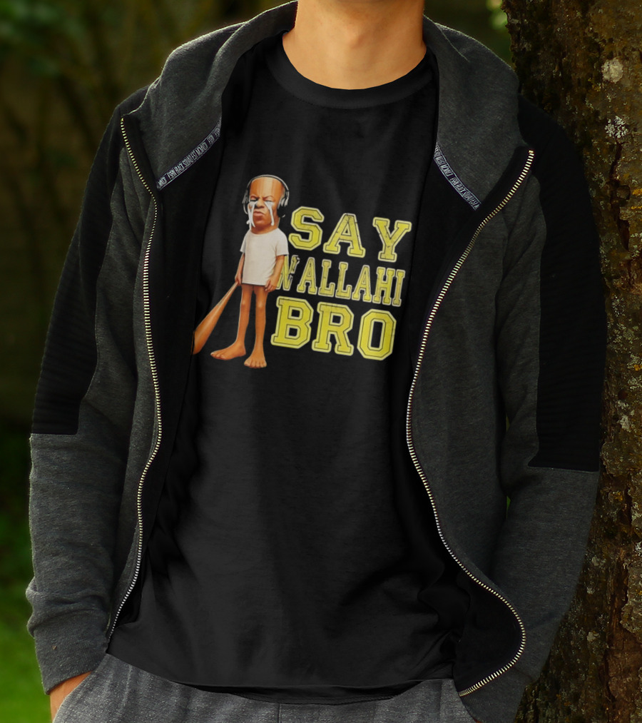 Tyler The Creator Say Wallahi Bro Baseball Bat T-Shirt