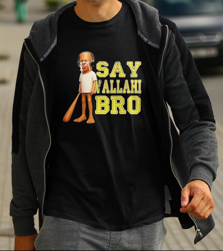 Tyler The Creator Say Wallahi Bro Baseball Bat T-Shirt