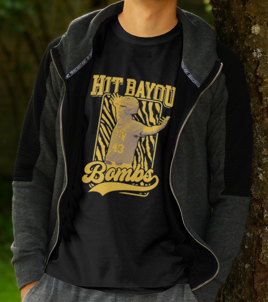 LSU Baseball Hit Bayou Bombs 43 Player T-Shirt