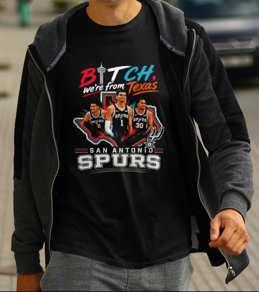 Victor Wembanyama San Antonio Spurs We're From Texas NBA Basketball 2026 T-Shirt