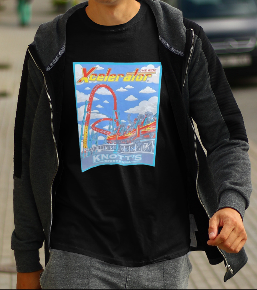 Knott's Berry Farm Xcelerator The Ride Roller Adventure T-Shirt