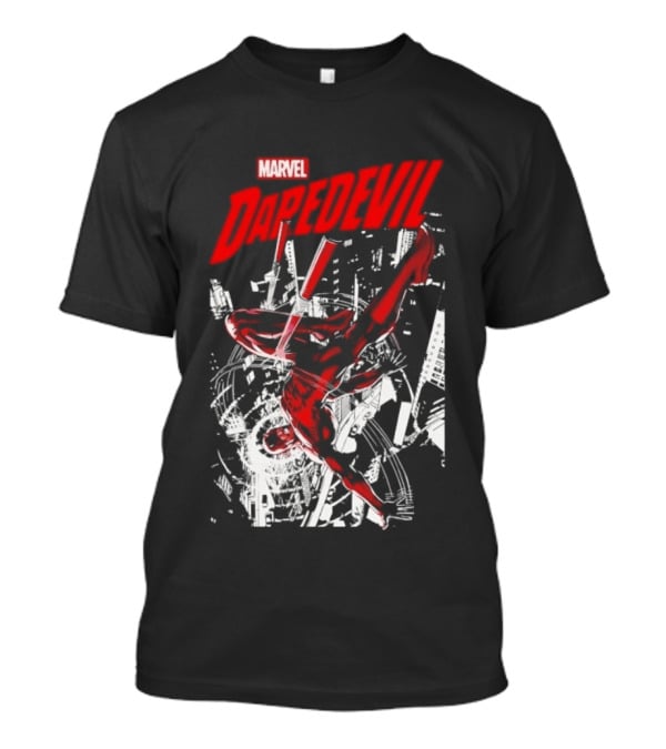 Marvel Daredevil Dynamic Acrobatics Comic Burst T-Shirt