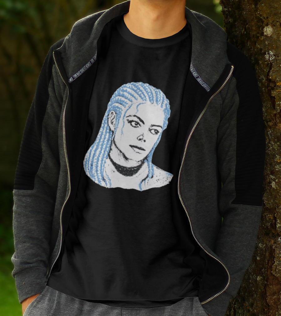 Iceman And MJ Braided Style Fusion T-Shirt