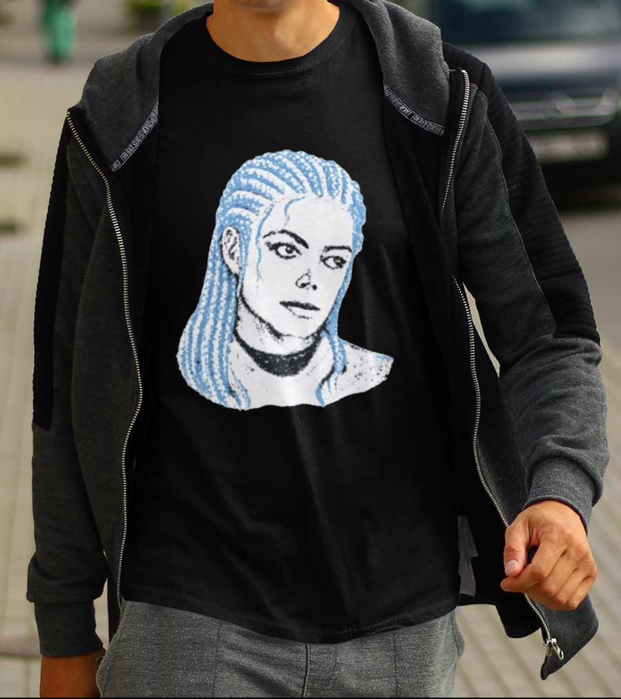Iceman And MJ Braided Style Fusion T-Shirt