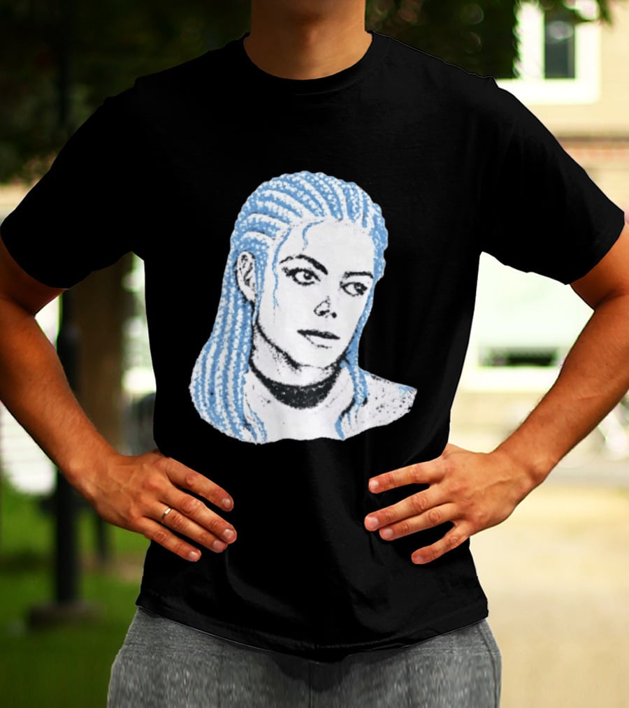 Iceman And MJ Braided Style Fusion T-Shirt