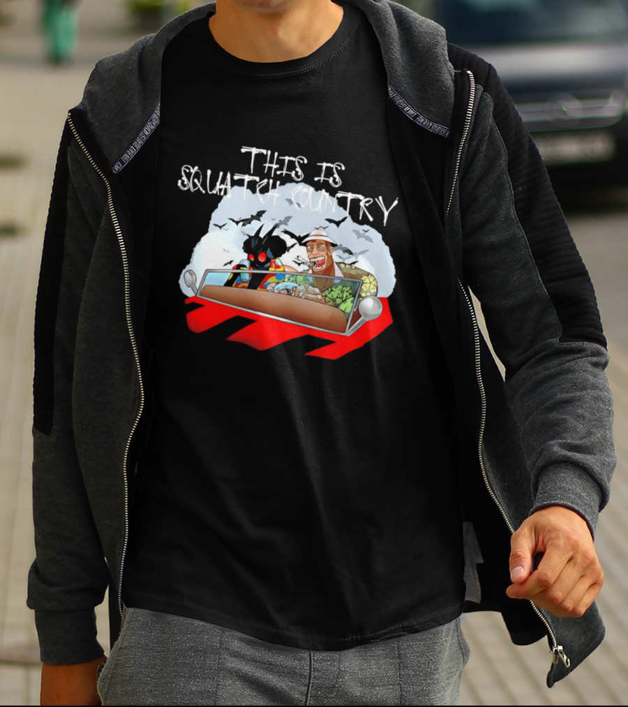 This Is Squatch Country Cryptid Chronicles With Mothman And Sasquatch T-Shirt