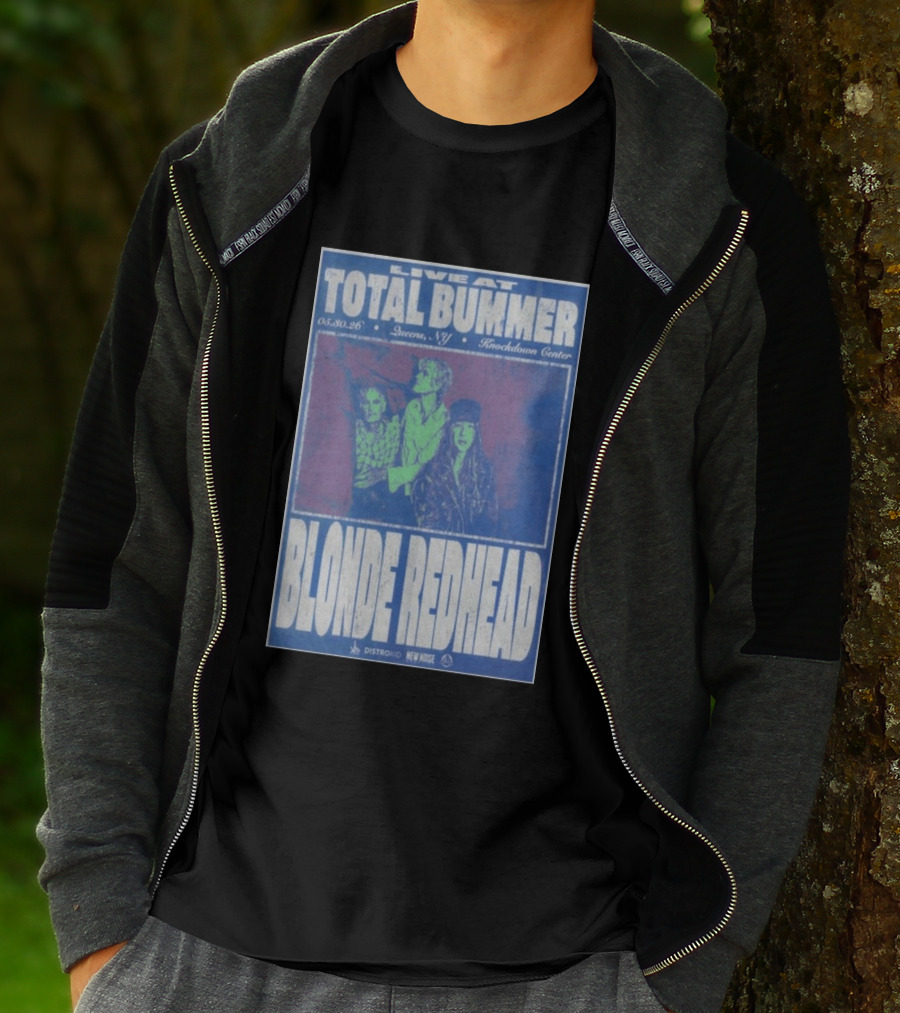 Live At Total Bummer Knockdown Center Queens NY May 30 2026 Blonde Redhead Concert T-Shirt