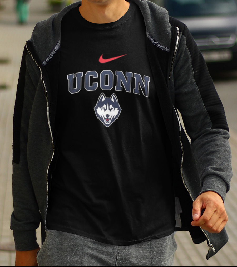 UConn Huskies Nike Logo 2026 NCAA Grateful Again T-Shirt