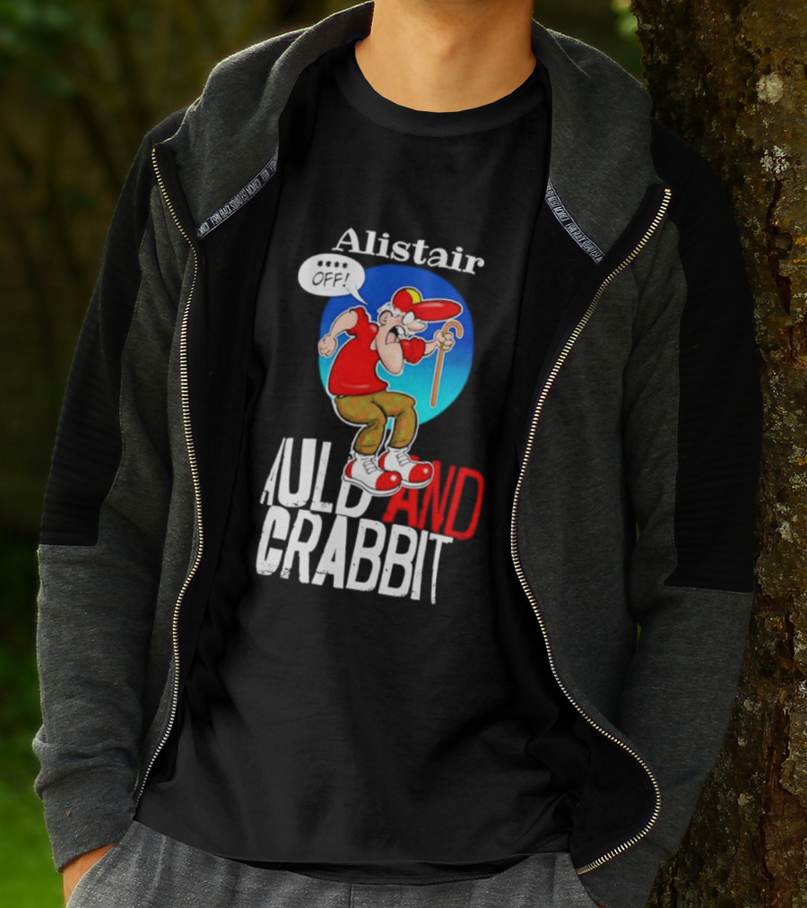 Alistair Auld And Crabbit Red Hat Cartoon Character With Cane T-Shirt